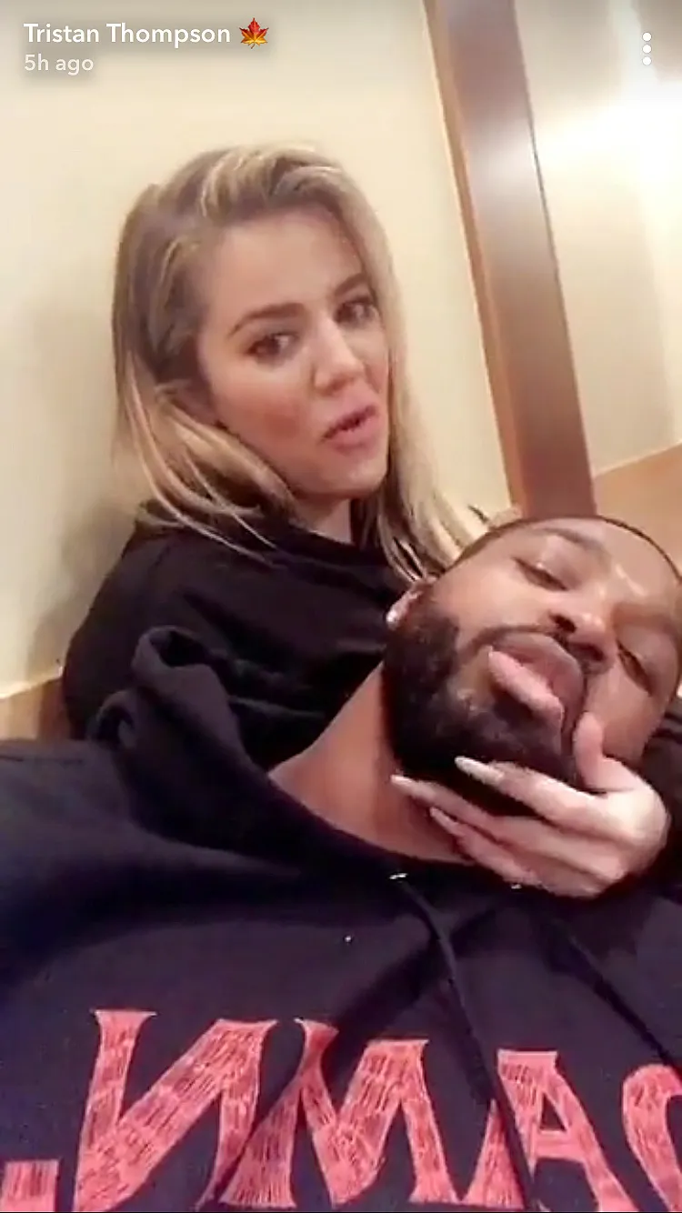 Khloe Kardashian, Tristan Thompson, Pregnant, Snapchat