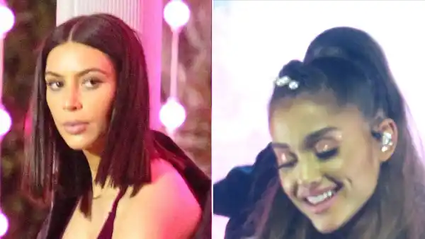 Kim Kardashian, North West and Ariana Grande