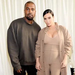 Kanye West and Kim Kardashian West