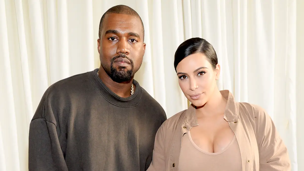 Kanye West and Kim Kardashian West