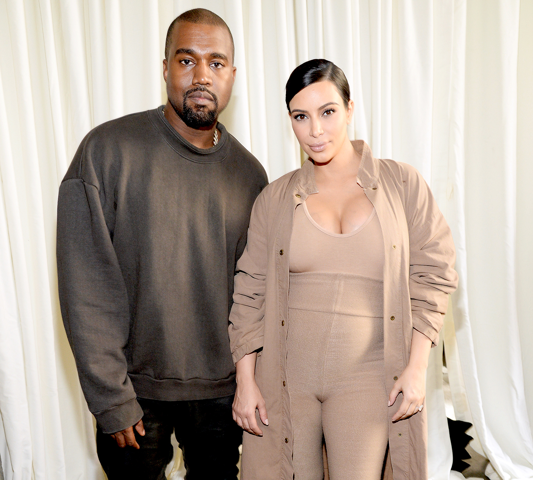 Kanye West and Kim Kardashian