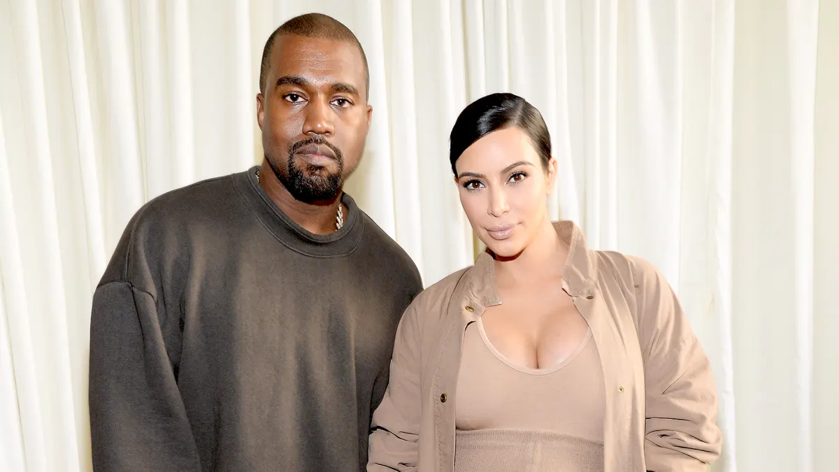 Kanye West and Kim Kardashian