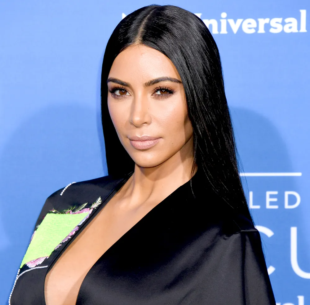 Kim Kardashian attends the 2017 NBC Universal Upfront, held at Radio City Music Hall on May 15, 2017.