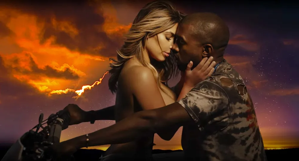 Kim Kardashian and Kanye West