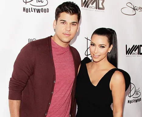Kim Kardashian and Rob Kardashian