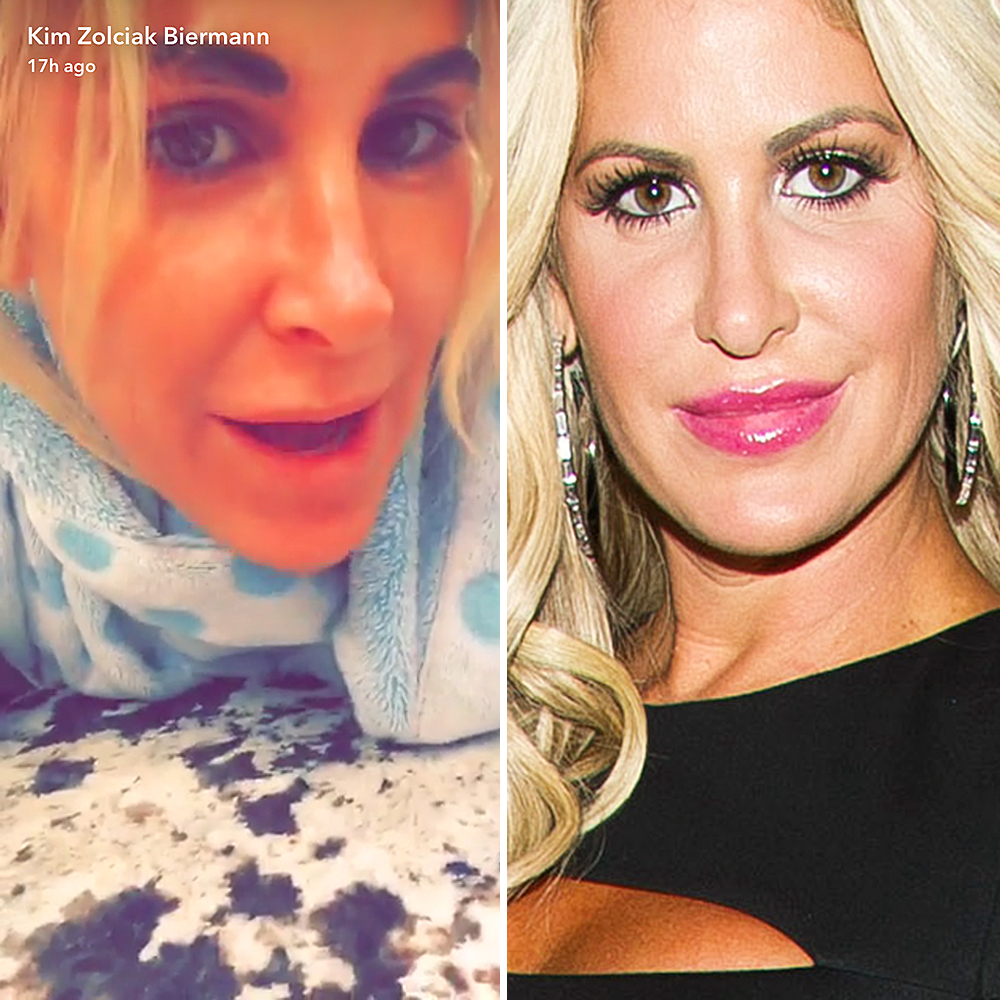 Kim Zolciak Biermann no makeup snapchat