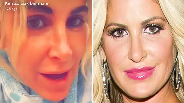 Kim Zolciak Biermann no makeup snapchat