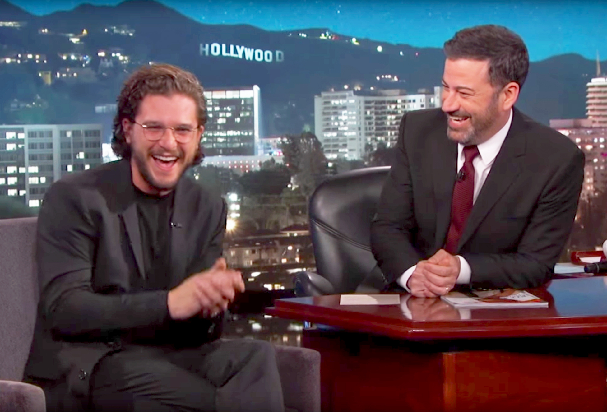 Kit Harrington Jimmy Kimmel