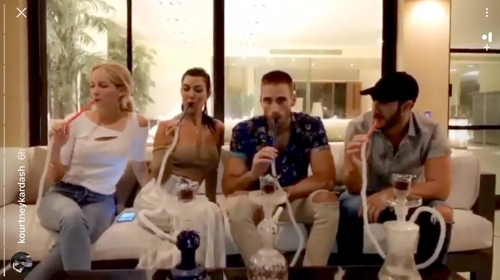 Kourtney Kardashian and friends