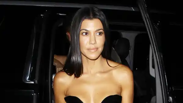 Kourtney Kardashian Younes Bendjima LBD
