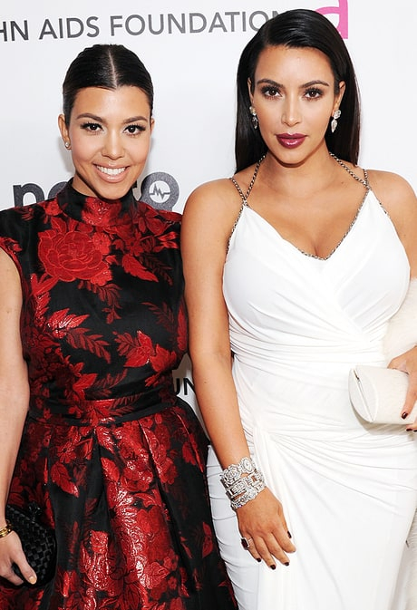 Kourtney and Kim Kardashian