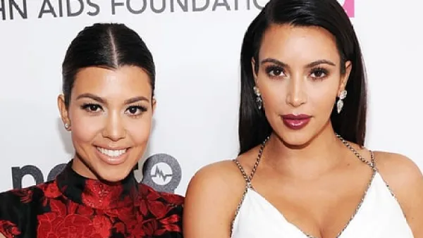 Kourtney and Kim Kardashian