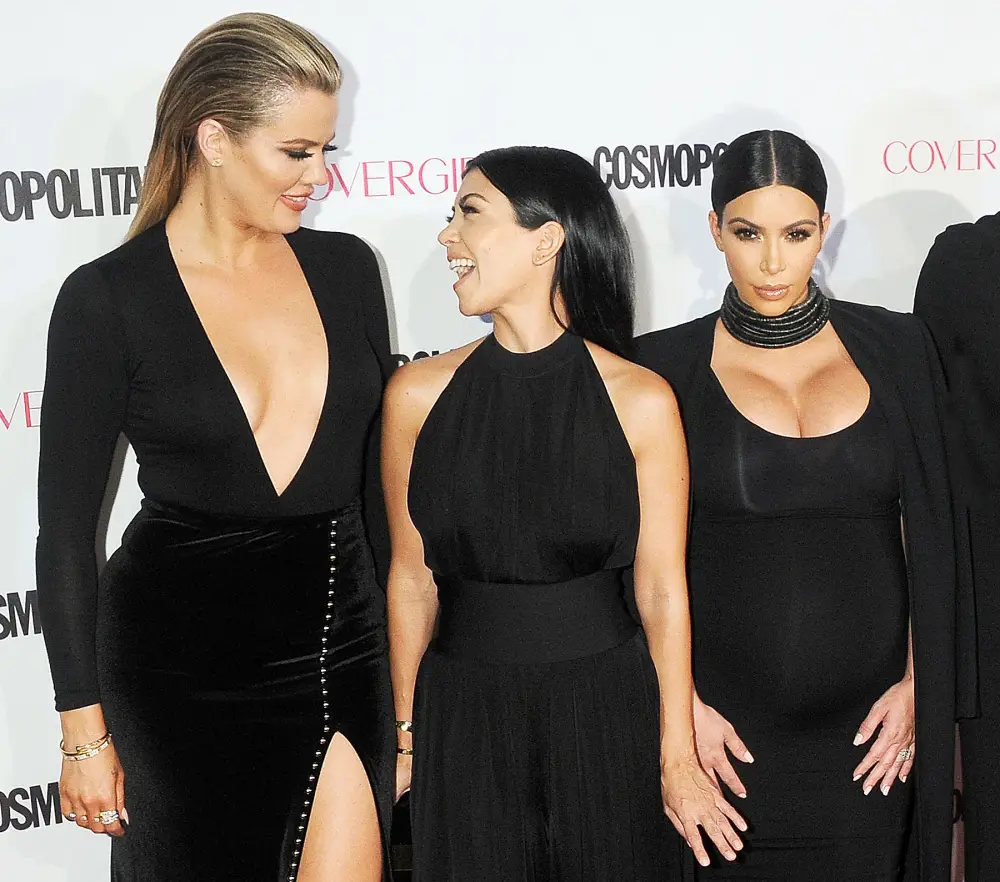 Khloe Kardashian, Kourtney Kardashian and Kim Kardashian
