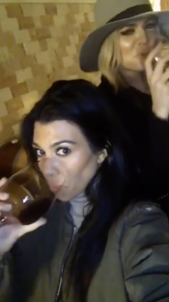 Kris Jenner, Khloe Kardashian, Kourtney Kardashian attend the 22nd Annual Elton John AIDS Foundation Academy Awards viewing party in 2014.