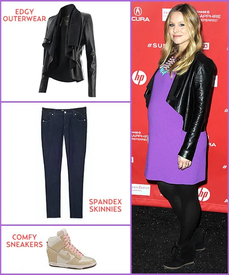 Kristen Bell pregnancy style