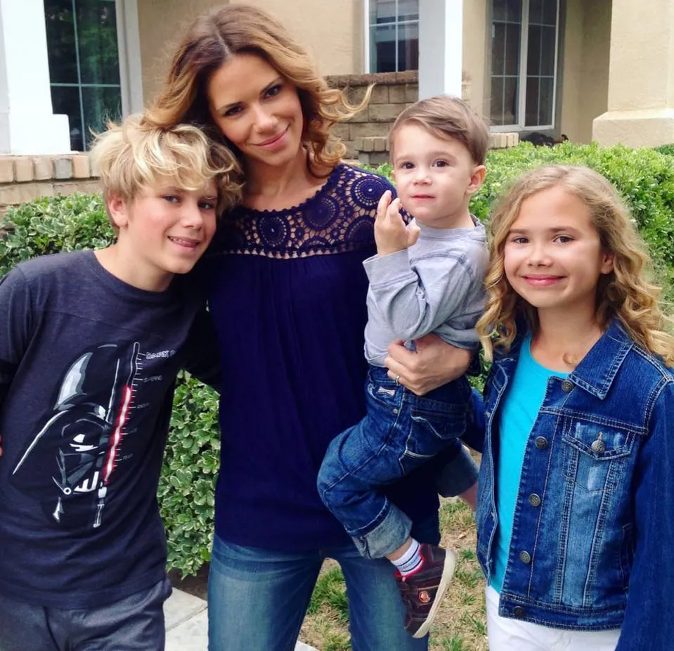 Kristina Kuzmic and her kids