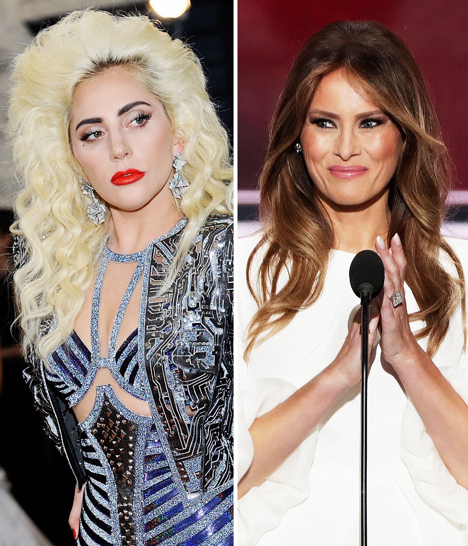 Lady Gaga Melania Trump
