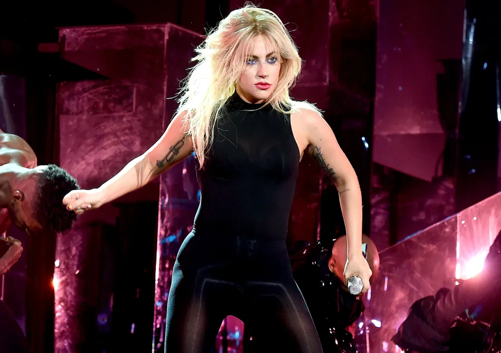 Lady Gaga performs on the Coachella Stage during day 2 of the Coachella Valley Music And Arts Festival (Weekend 1) at the Empire Polo Club on April 15, 2017 in Indio, California.