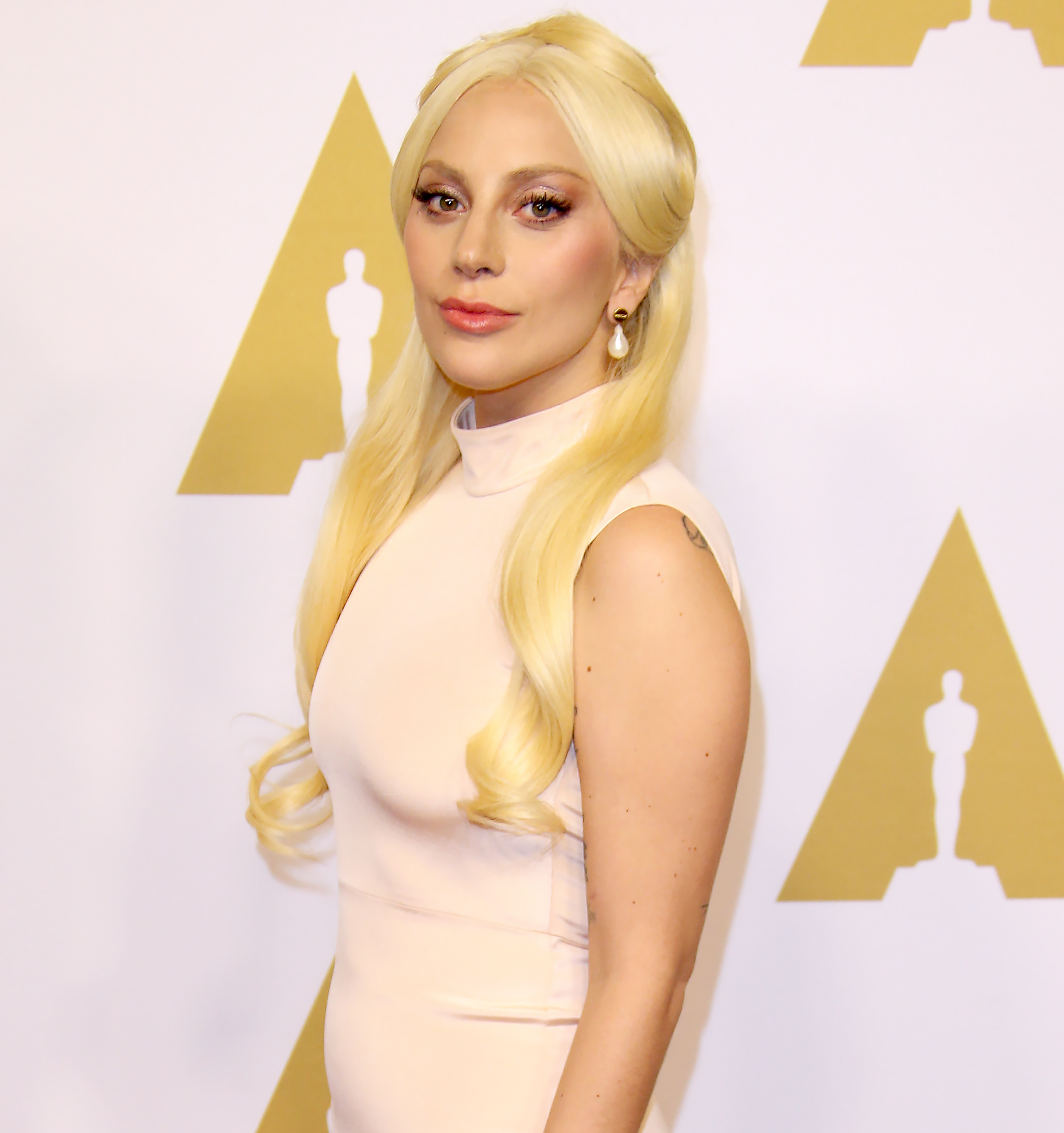 BEVERLY HILLS, CA - FEBRUARY 8: Singer/actress Lady Gaga attends the 88th Annual Academy Awards Nominee Luncheon in Beverly Hills, California.