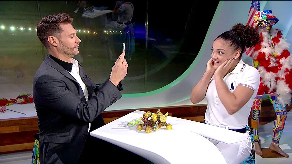 Ryan Seacrest and Laurie Hernandez