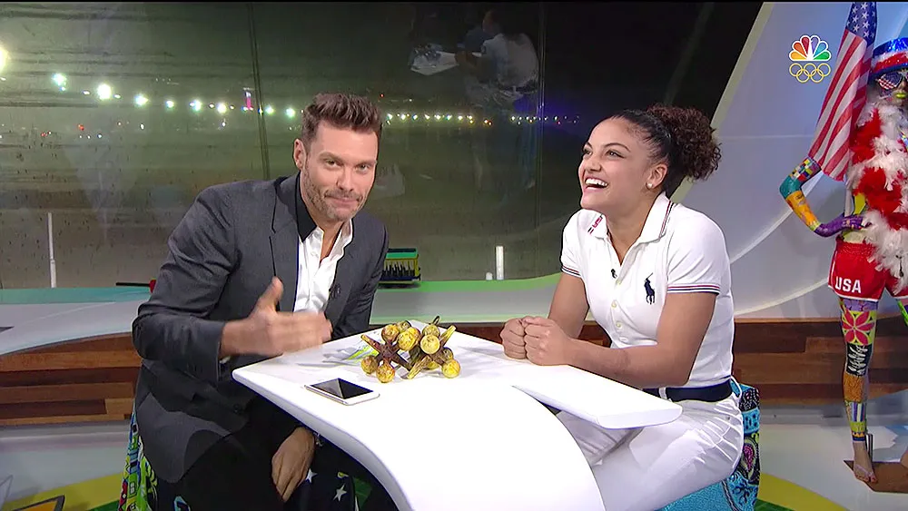 Ryan Seacrest Laurie Hernandez