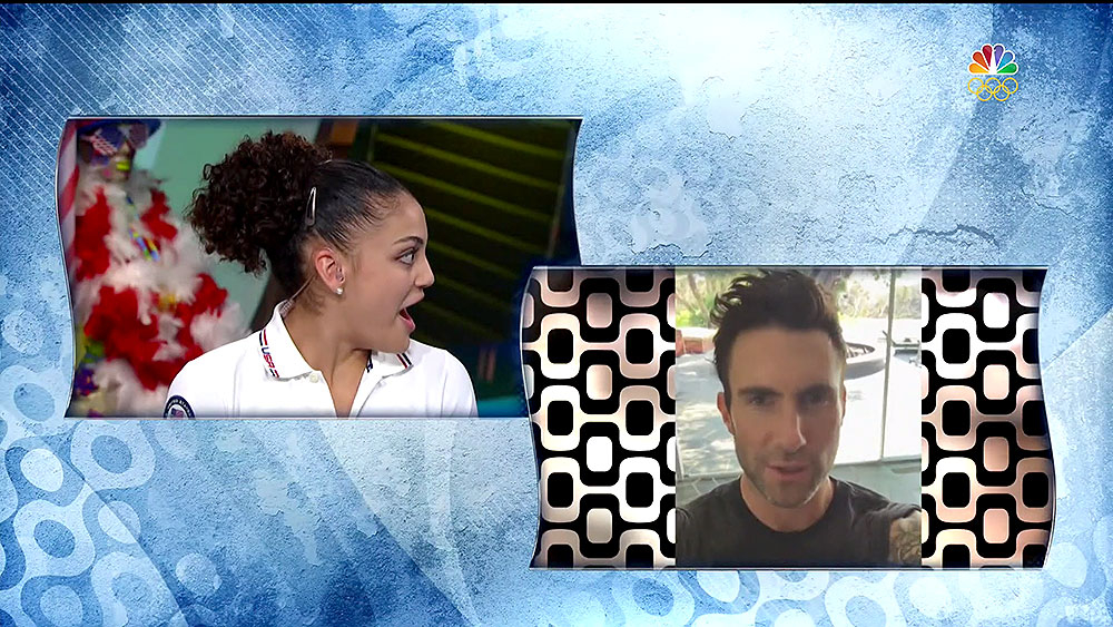 Laurie Hernandez Adam Levine