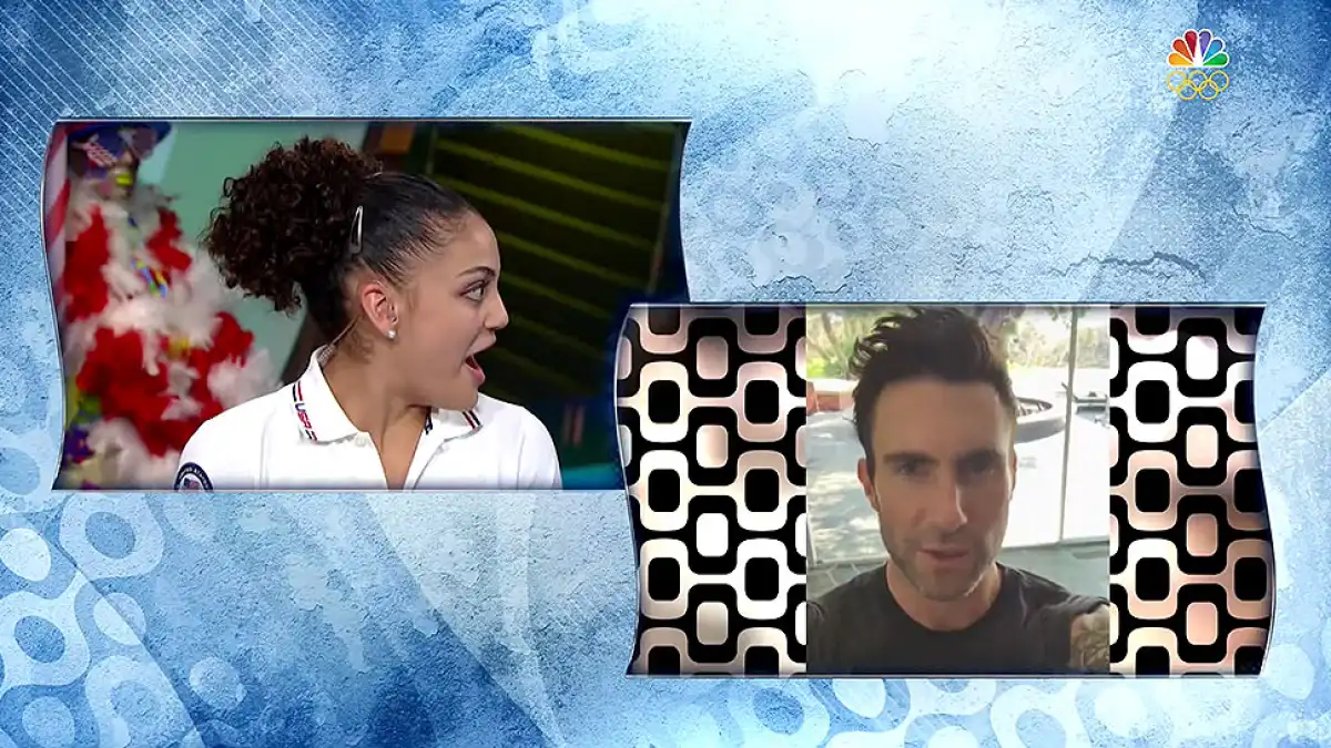 Laurie Hernandez Adam Levine