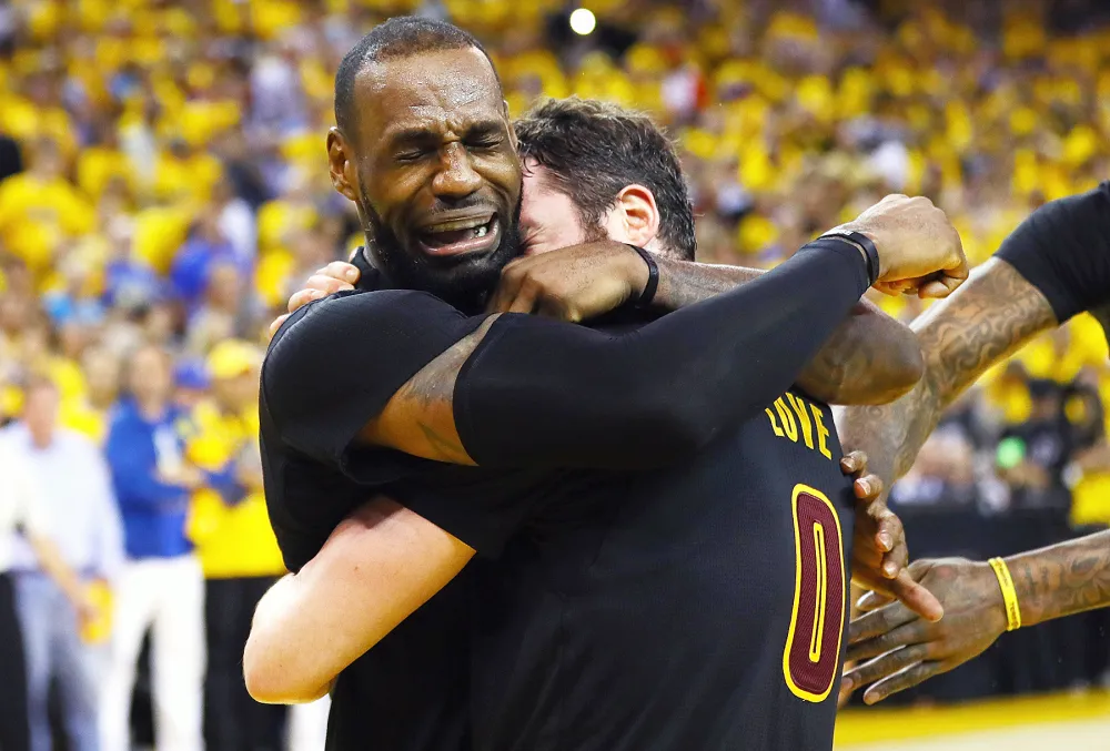 LeBron James crying