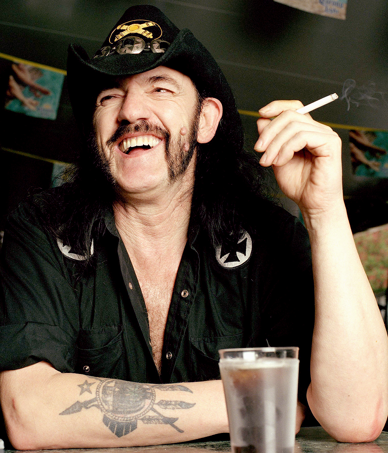Lemmy in LA at The Rainbow Bar and Grill in May 2004.