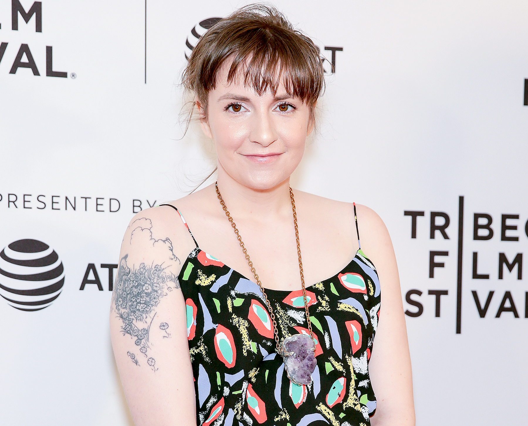 Lena Dunham attends the 2017 Tribeca Film Festival 'My Art' screening at Cinepolis Chelsea on April 22, 2017 in New York City.