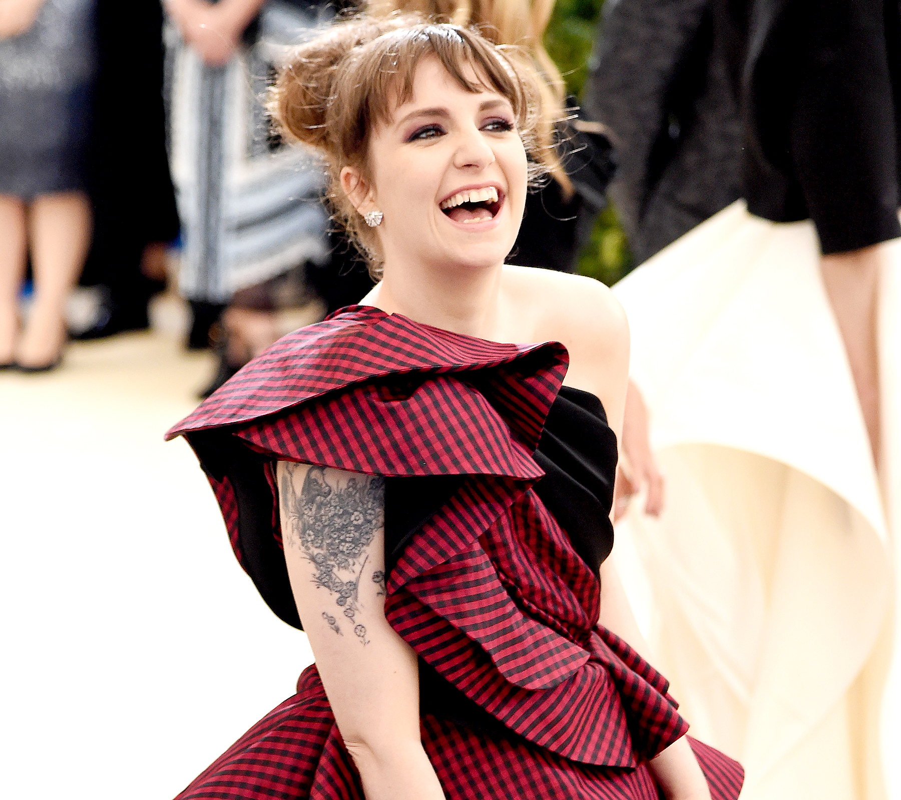 Lena Dunham attend the "Rei Kawakubo/Comme des Garcons: Art Of The In-Between" Costume Institute Gala at Metropolitan Museum of Art on May 1, 2017 in New York City.