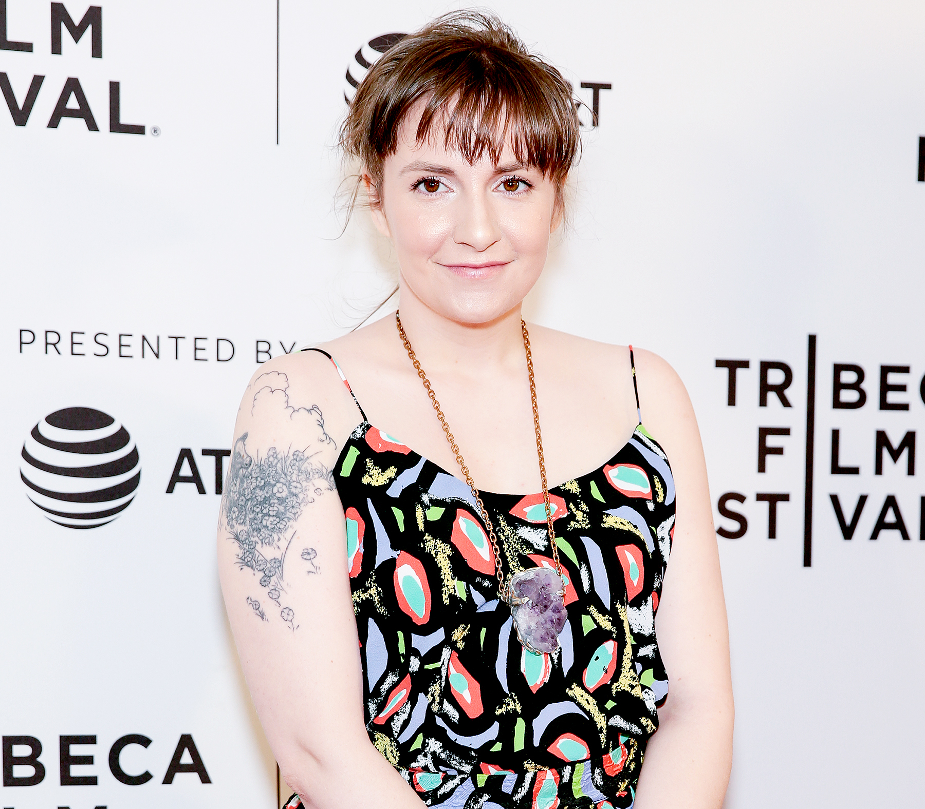 Lena Dunham attends the 2017 Tribeca Film Festival 'My Art' screening at Cinepolis Chelsea on April 22, 2017 in New York City.