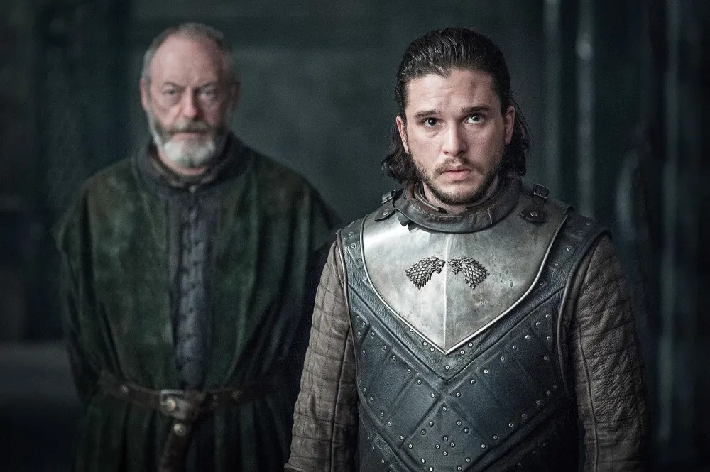 Liam Cunningham and Kit Harington