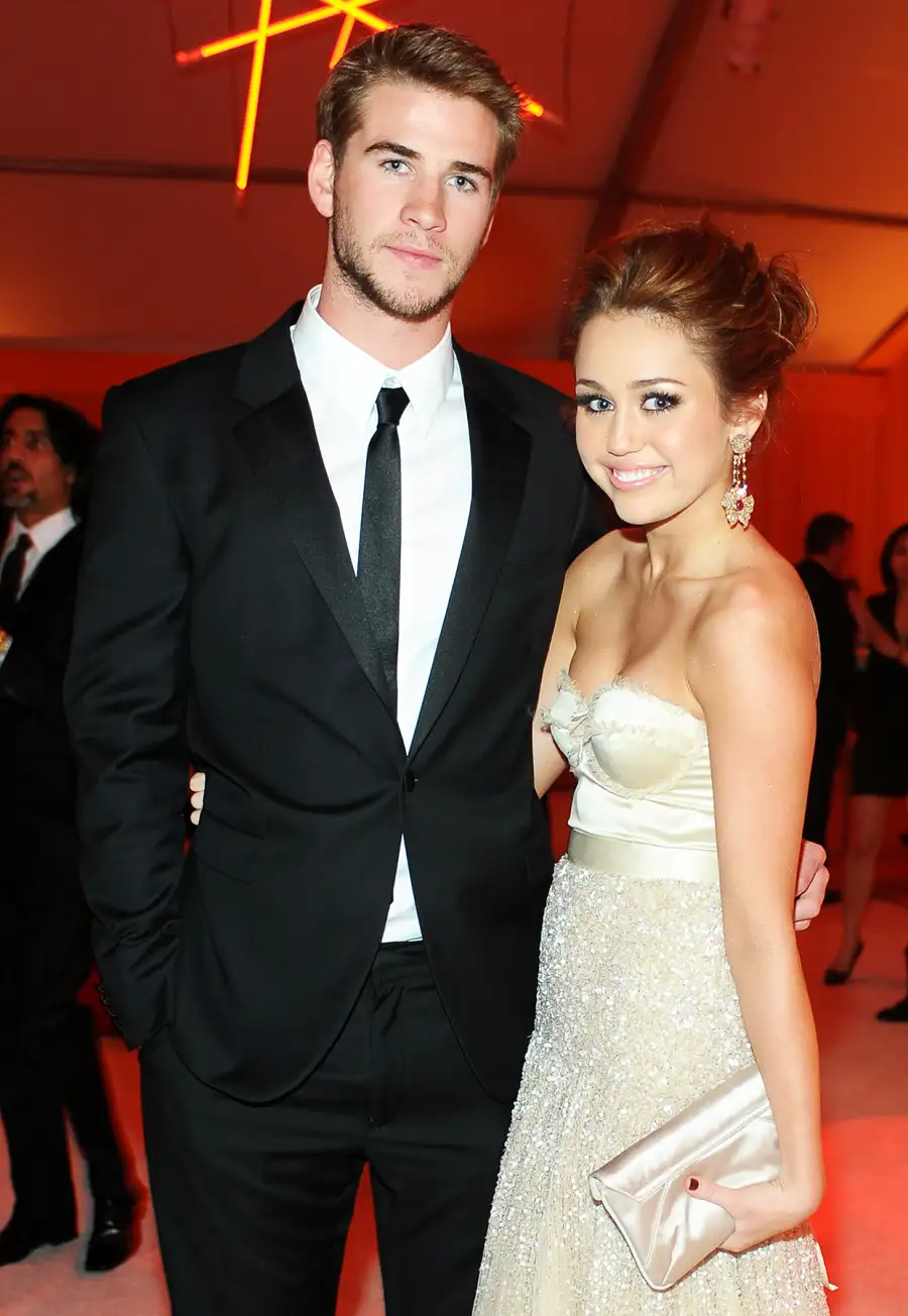 Liam Hemsworth and Miley Cyrus