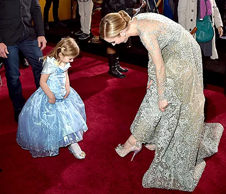 Lily James - Cinderella premiere (kid shot)