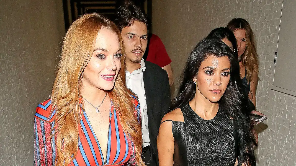 LIndsay Lohan and Kourtney Kardashian