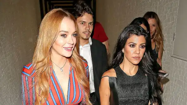 LIndsay Lohan and Kourtney Kardashian