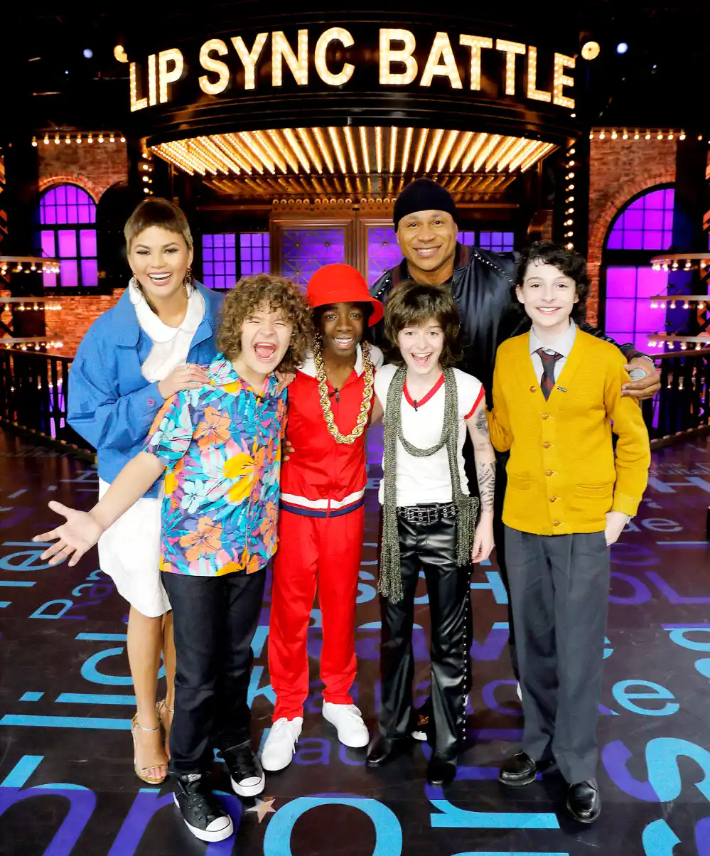 The cast of Stranger Things on Lip Sync Battle.