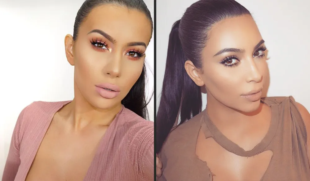 Jelena Peric and Kim Kardashian