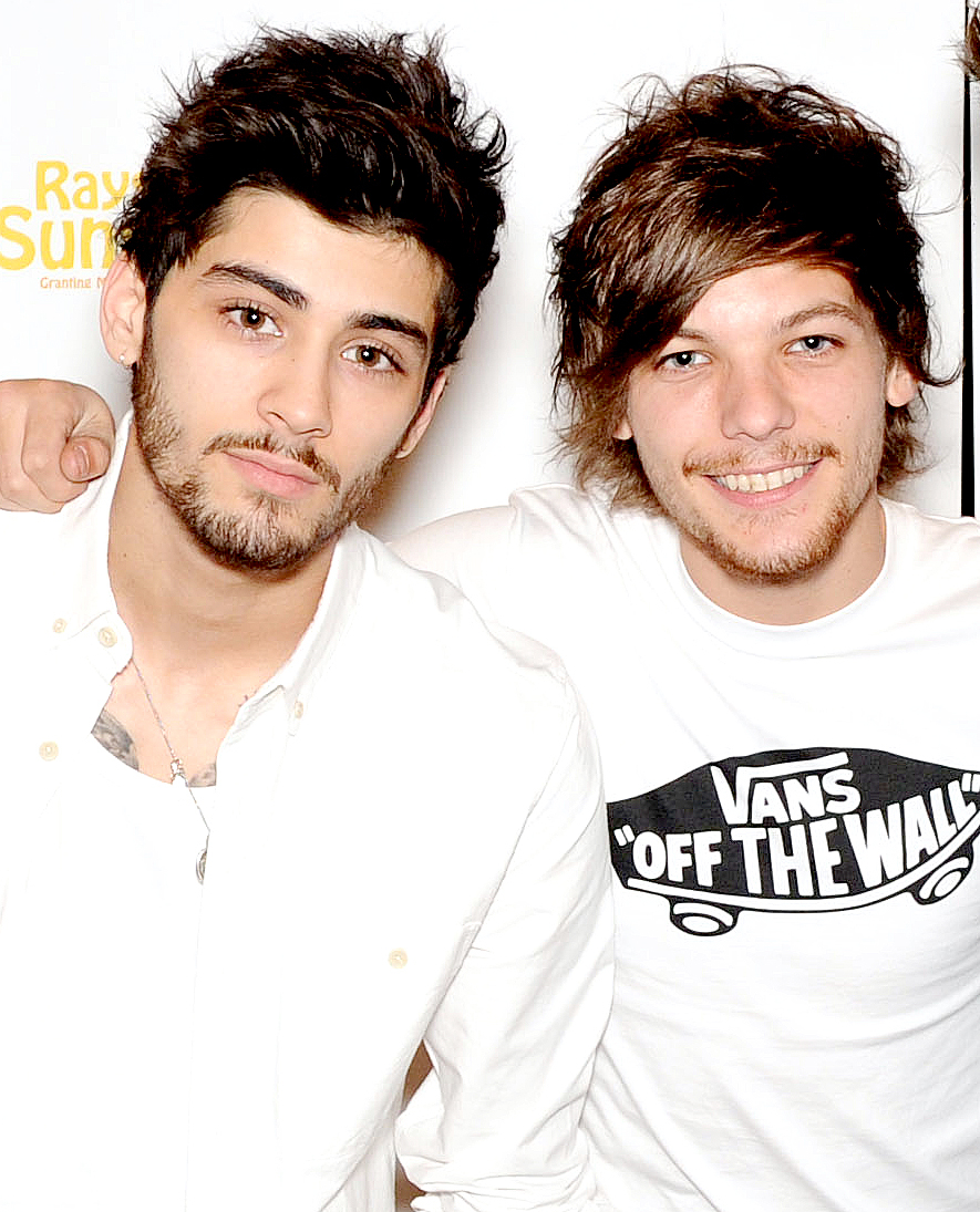 Zayn Malik and Louis Tomlinson pose for photographs at Wembley Arena as they made the wishes of 60 seriously ill children come true and met the children prior to performing at Wembley Stadium on June 8, 2014 in London, United Kingdom. Stuart C. Wilson/Getty Images for Rays of Sunshine