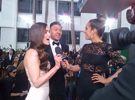 Louise Roe interviewing Megan Fox