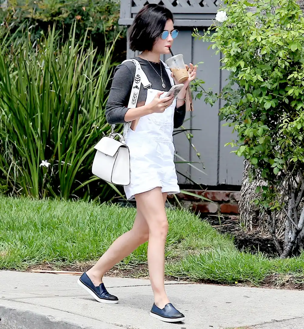 Lucy Hale shops in Studio City on July 25, 2017.