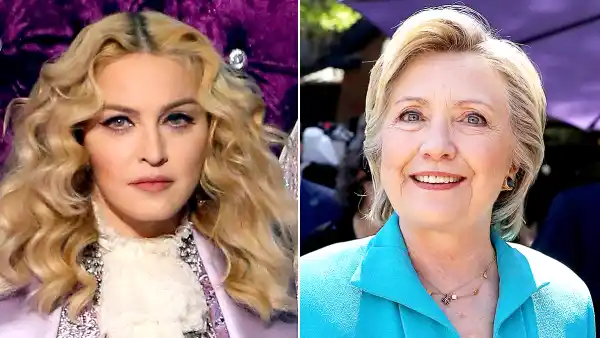 Madonna and Hillary Clinton