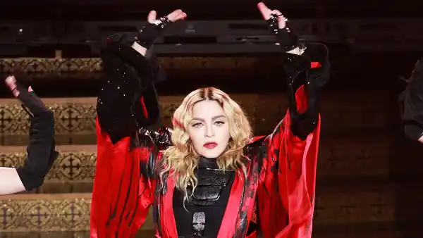 Madonna performing