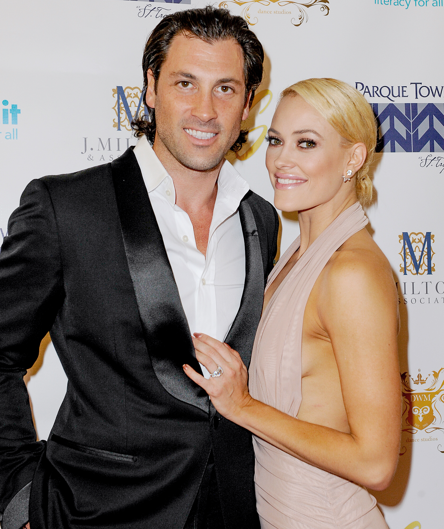 Maks Chmerkovskiy and Peta Murgatroyd attend SWAY Alfalit Gala at Gary Nader Art centre on December 5, 2015 in Miami, Florida.