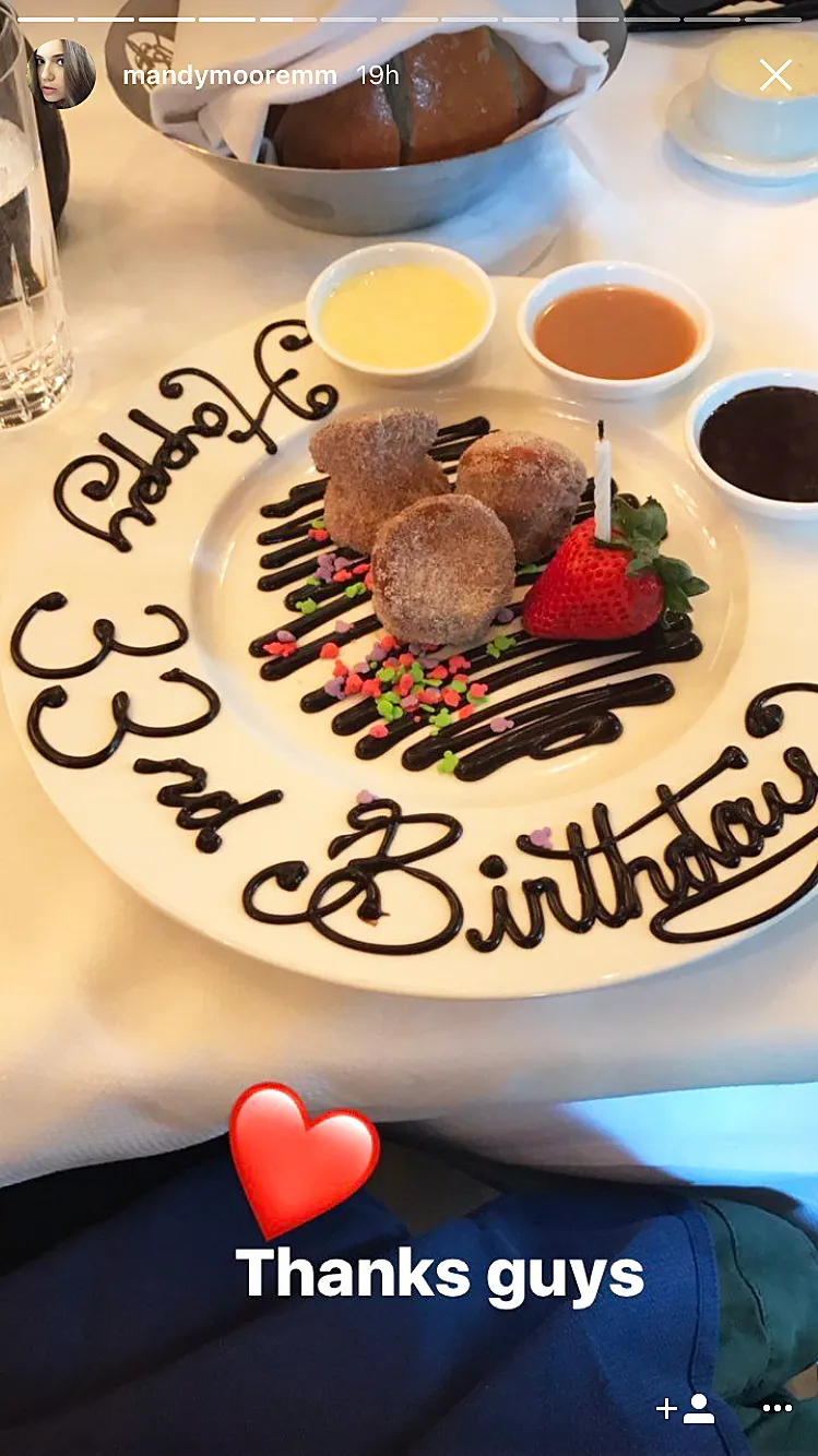 Mandy Moore birthday Club 33 Disneyland