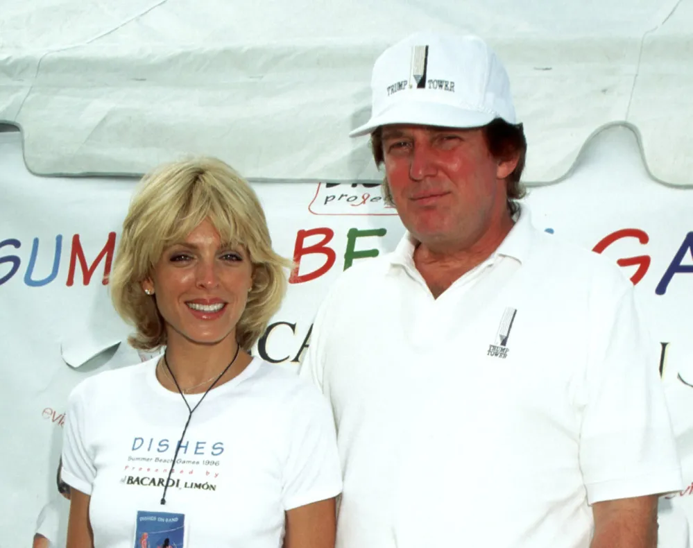 Marla Maples and Donald Trump