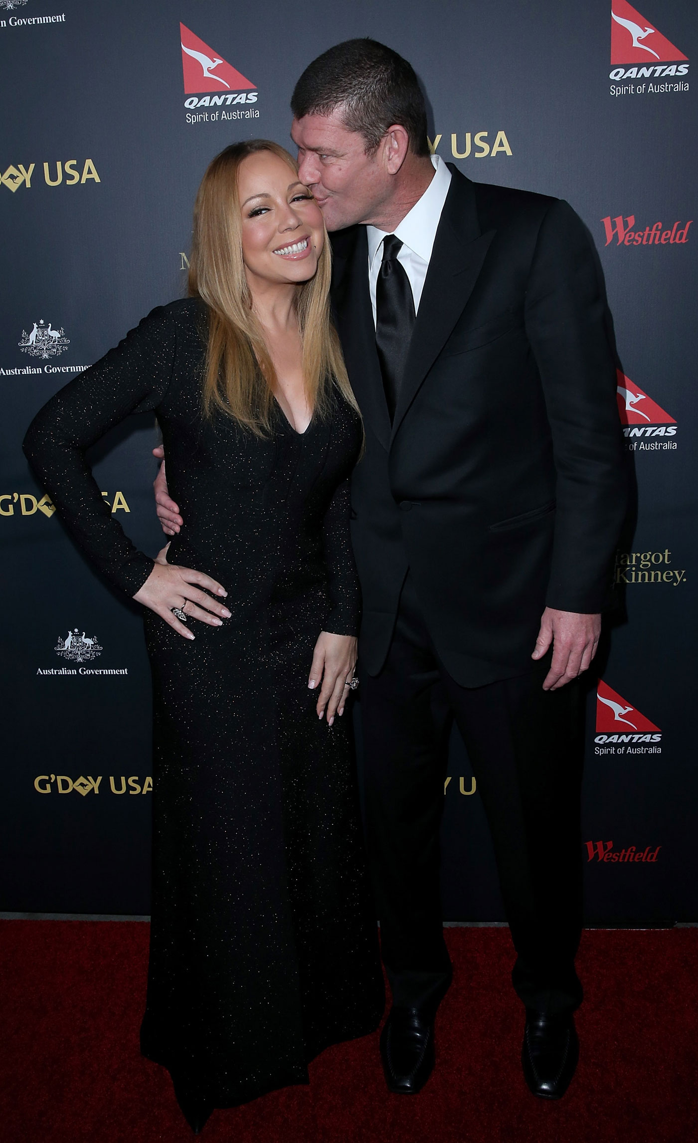 Mariah Carey and James Packer attend the 2016 G'Day Los Angeles Gala