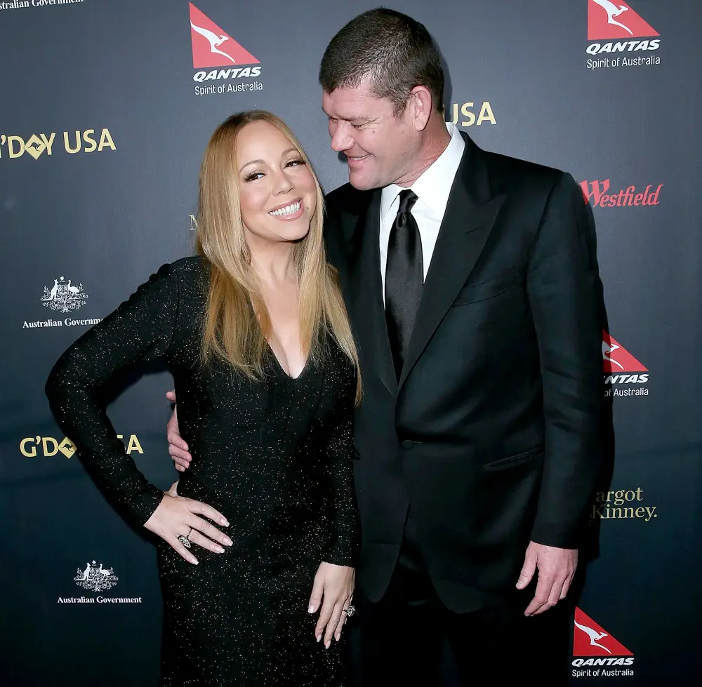 Mariah Carey and James Packer attend the 2016 G'Day Los Angeles Gala at Vibiana on January 28, 2016 in Los Angeles, California.