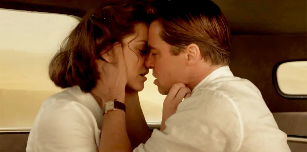 Marion Cotillard and Brad Pitt